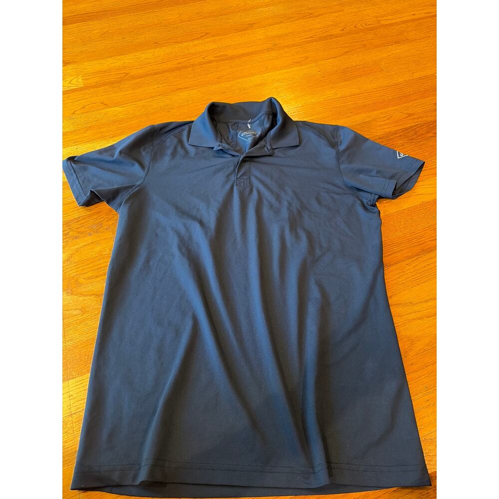 👉 Maide Polo Shirt Men’s Medium Navy Blue Golf Performance Short Sleeve